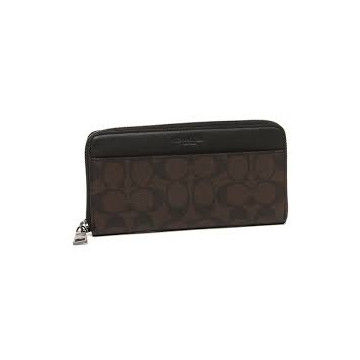 Peňaženka Coach F58112 WALLET BLACK BROWN